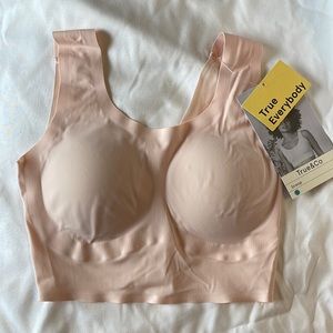 True & Co. Pink True Body Scoop Neck Wireless Bra - Size S
